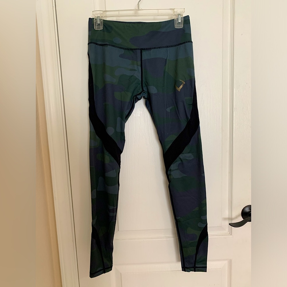 Violate The Dress Code Green Camo Leggings